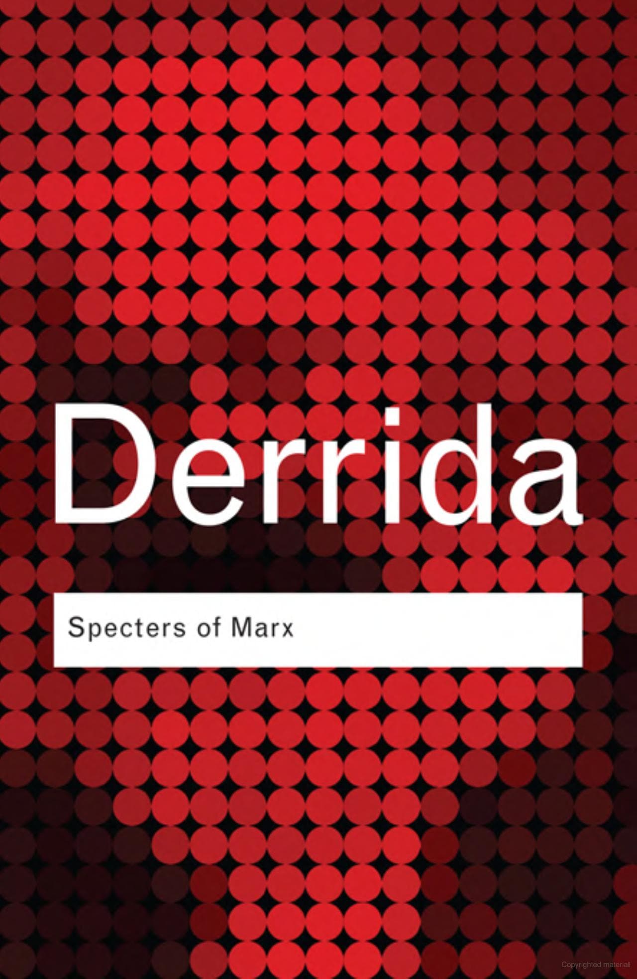 Specters of Marx: The State of the Debt, the Work of Mourning and the New International